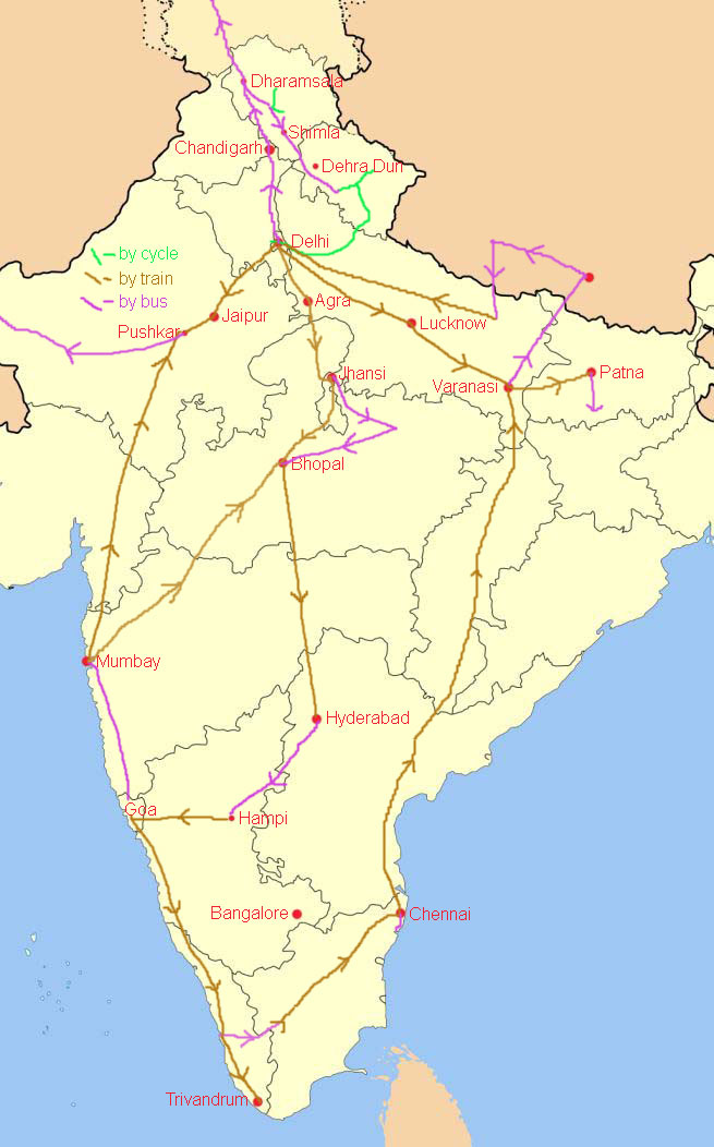 travelling india
