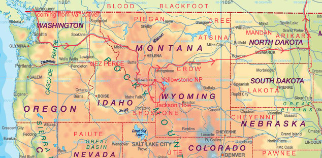 Northwest Usa Map With Cities - United States Map